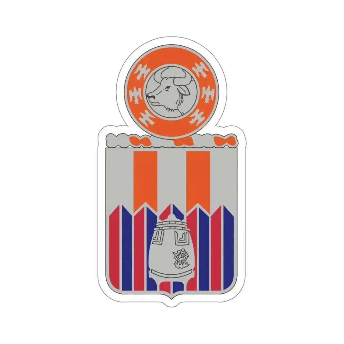 122 Signal Battalion (U.S. Army) STICKER Vinyl Die-Cut Decal 4 Inch - The Sticker Space