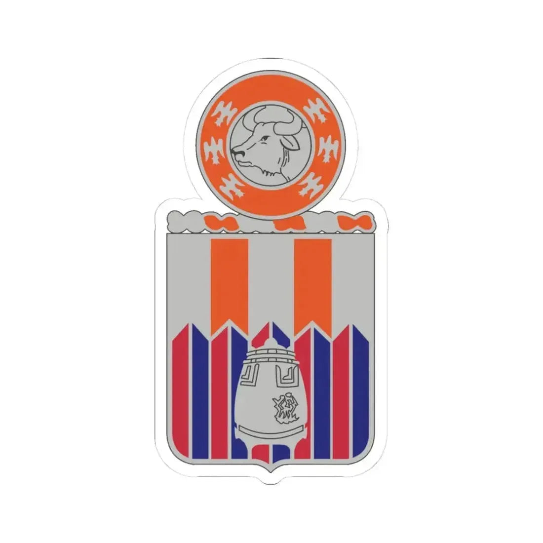 122 Signal Battalion (U.S. Army) STICKER Vinyl Kiss-Cut Decal 3 Inch White - The Sticker Space