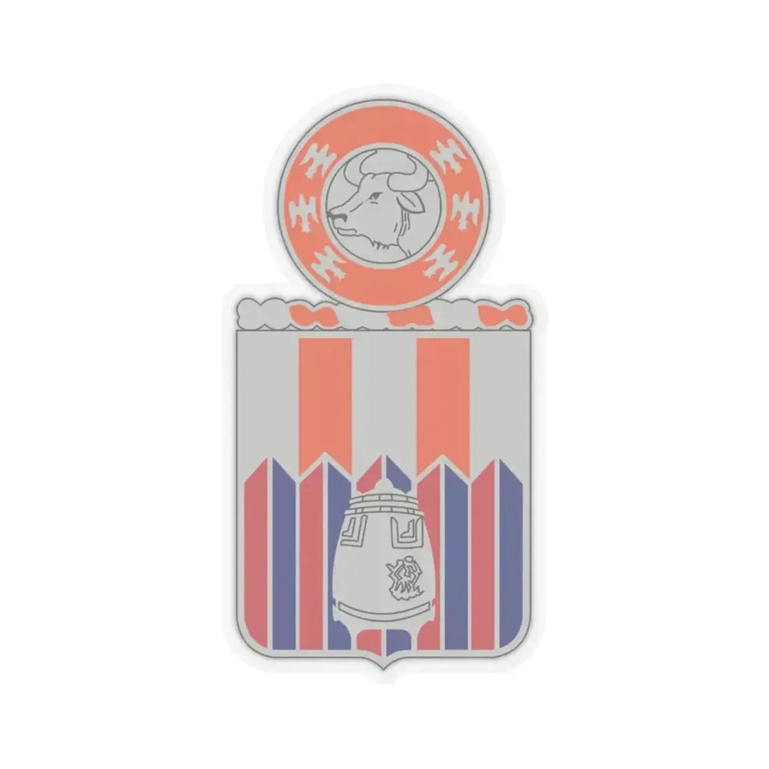 122 Signal Battalion (U.S. Army) STICKER Vinyl Kiss-Cut Decal 4 Inch Transparent - The Sticker Space