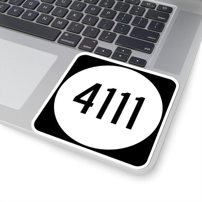 PR tertiary 4111 (Puerto Rico) (Road Sign) STICKER Vinyl Kiss-Cut Decal