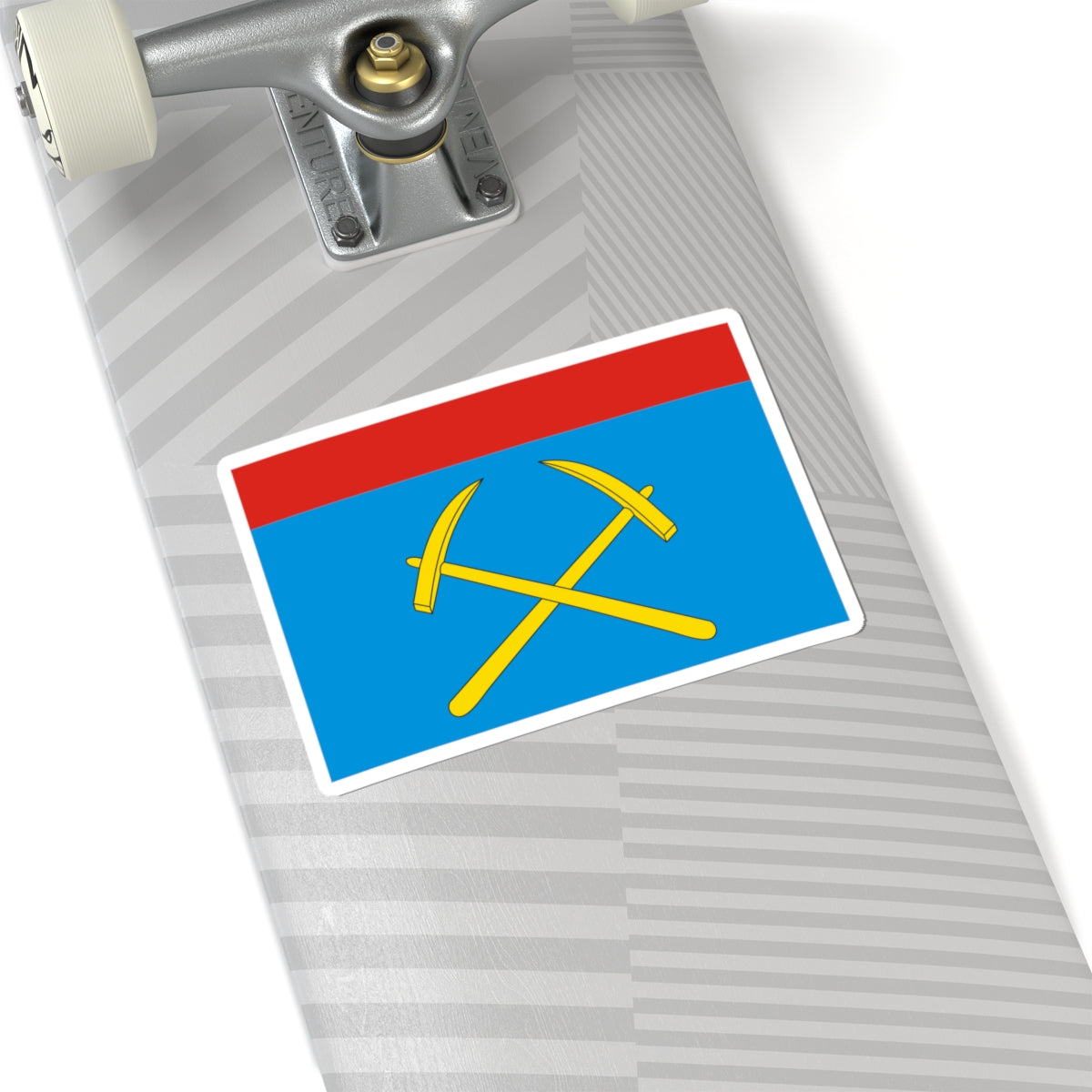 Flag of Podolsk Moscow oblast (Russia) STICKER Vinyl Kiss-Cut Decal