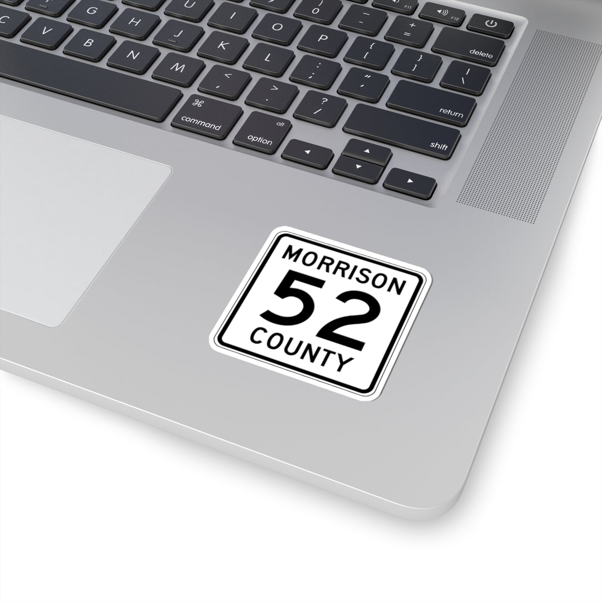 Morrison County Route 52 (Minnesota) (Road Sign) STICKER Vinyl Kiss-Cut Decal