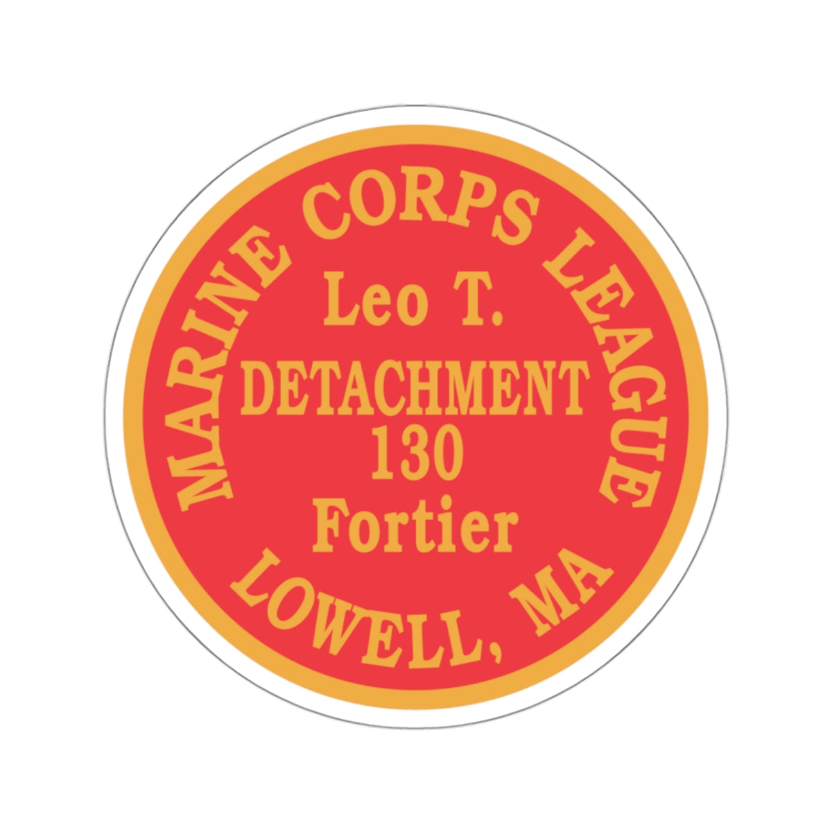 Marine Corps League Lowell MA (USMC) STICKER Vinyl Kiss-Cut Decal