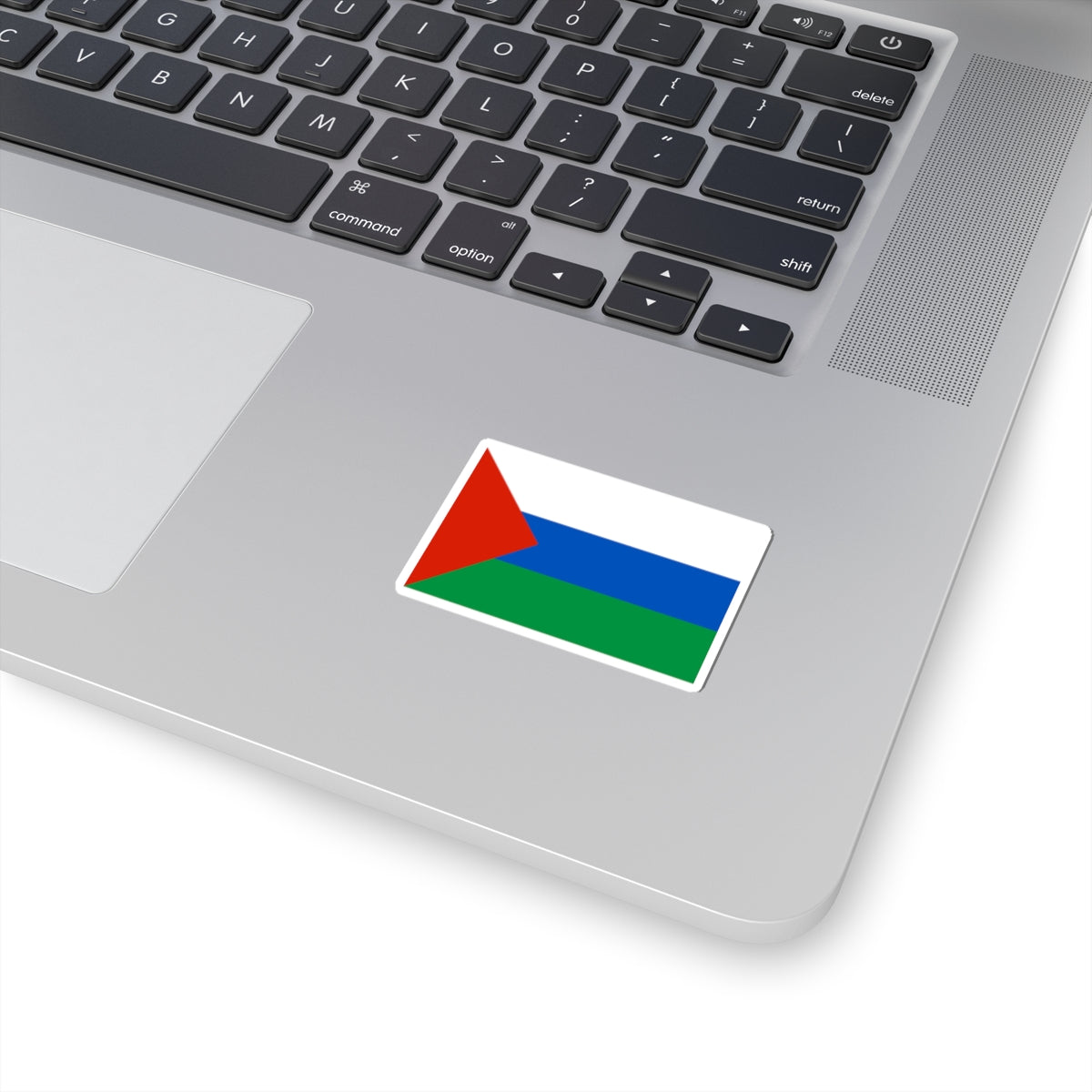 Flag of Yurginsky rayon Tyumen oblast 2002 (Russia) STICKER Vinyl Kiss-Cut Decal
