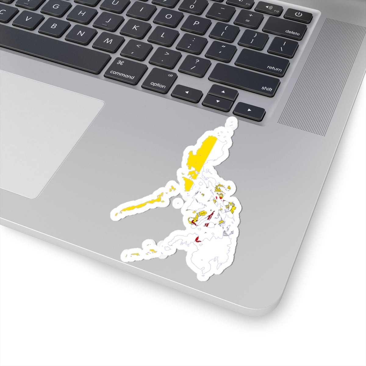 Flag map of Catholic Philippines (Philippines) STICKER Vinyl Kiss-Cut Decal