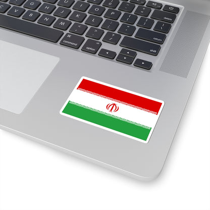 Flag of Iran upside down (Iran) STICKER Vinyl Kiss-Cut Decal