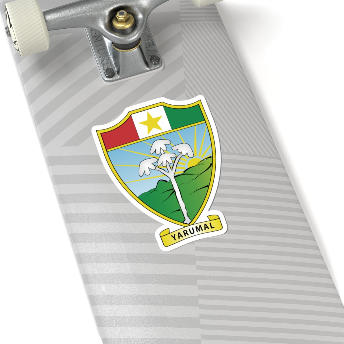 Escudo de municipio de Yarumal (Colombia) (Coat of Arms) STICKER Vinyl Kiss-Cut Decal