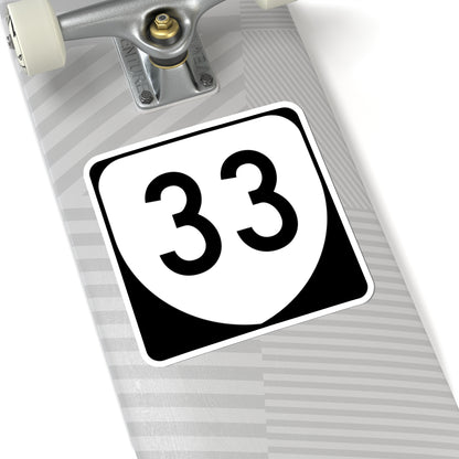 Virginia 33 (Virginia) (Road Sign) STICKER Vinyl Kiss-Cut Decal