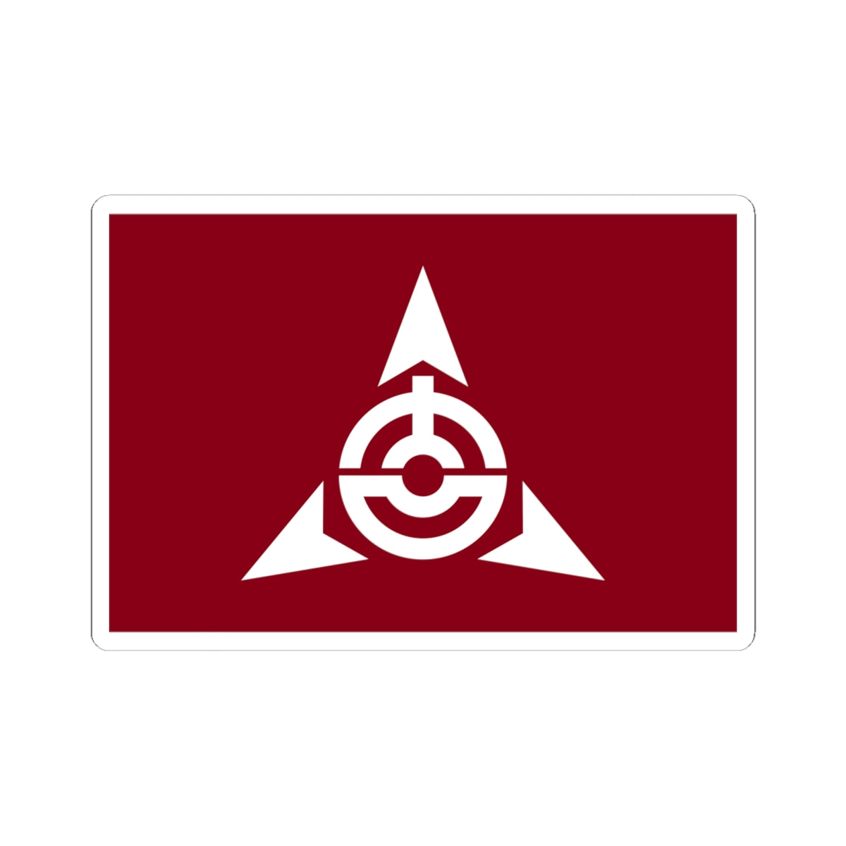 Flag of Yoshioka Gunma (Japan) STICKER Vinyl Kiss-Cut Decal