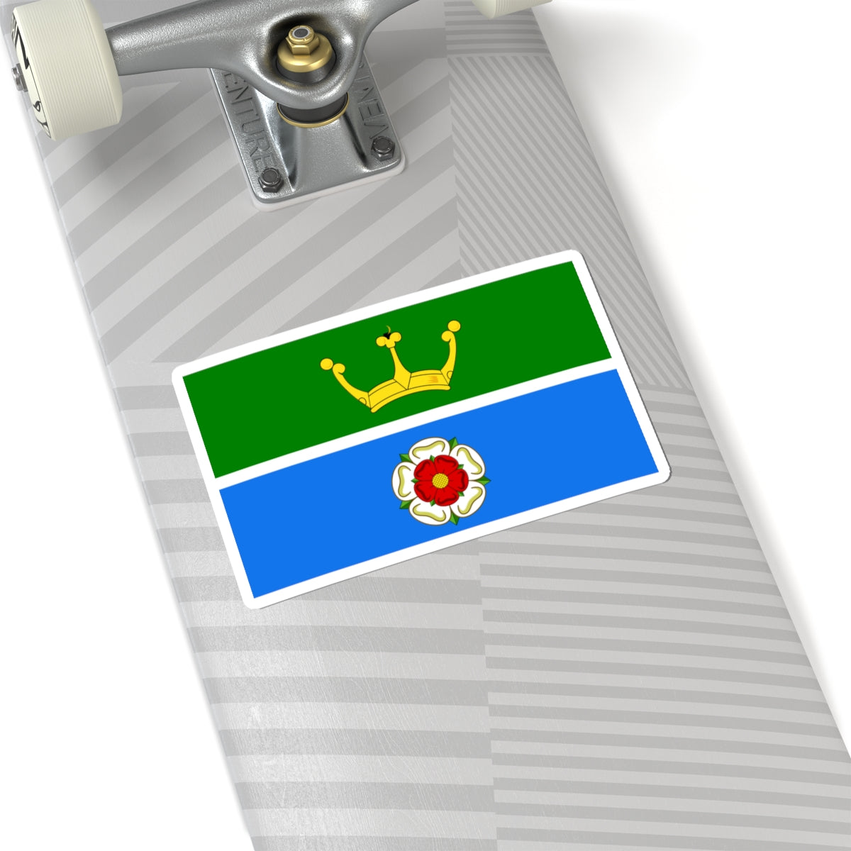 Hampshire green and blue flag (England) STICKER Vinyl Kiss-Cut Decal