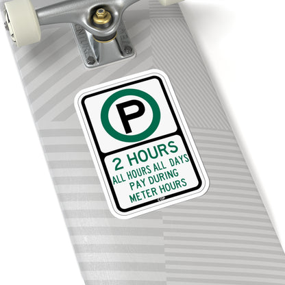 PBOT Road sign P3801 (Oregon) (Road Sign) STICKER Vinyl Kiss-Cut Decal