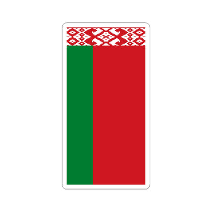 Flag of Belarus vertical (Belarus) STICKER Vinyl Kiss-Cut Decal