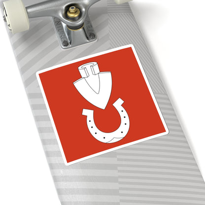CHE Oerlikon ZH Flag (Switzerland) STICKER Vinyl Kiss-Cut Decal