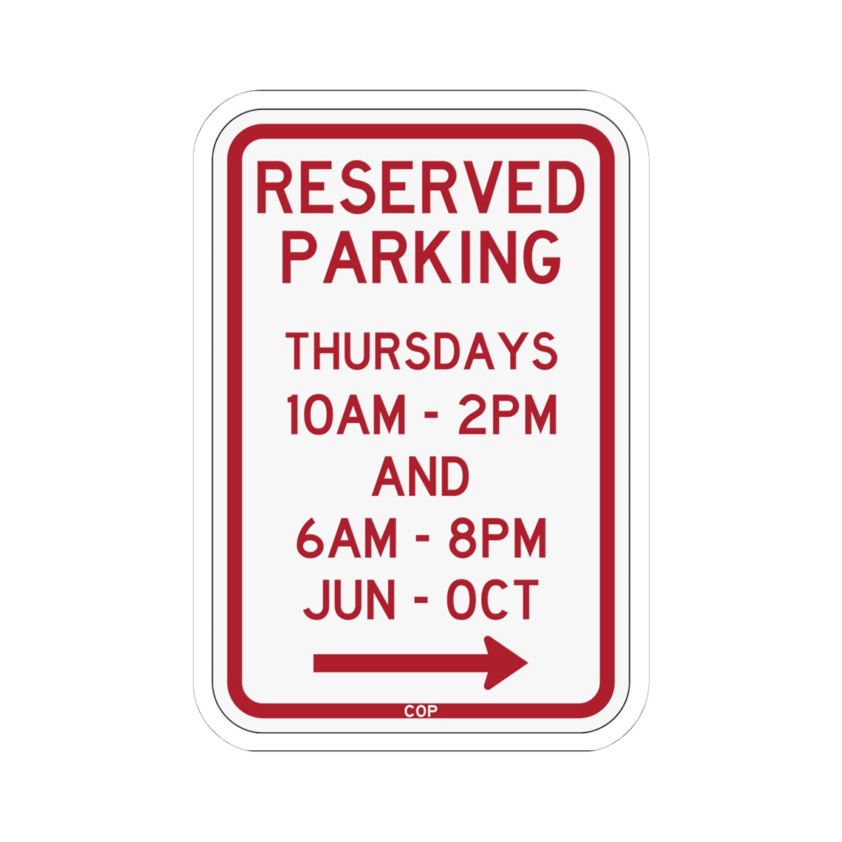 PBOT Road sign P4113R (Oregon) (Road Sign) STICKER Vinyl Kiss-Cut Decal