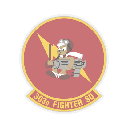 303d Fighter Squadron (U.S. Air Force) STICKER Vinyl Kiss-Cut Decal-3 Inch-Transparent-The Sticker Space