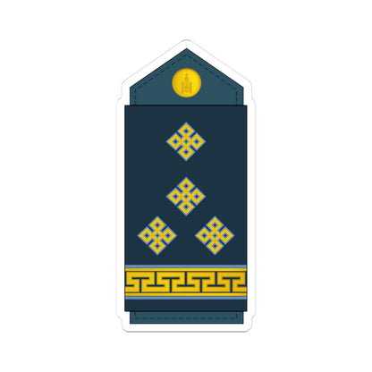10.Mongolian Air Force CPT (Mongolia) (Military Rank) STICKER Vinyl Kiss-Cut Decal