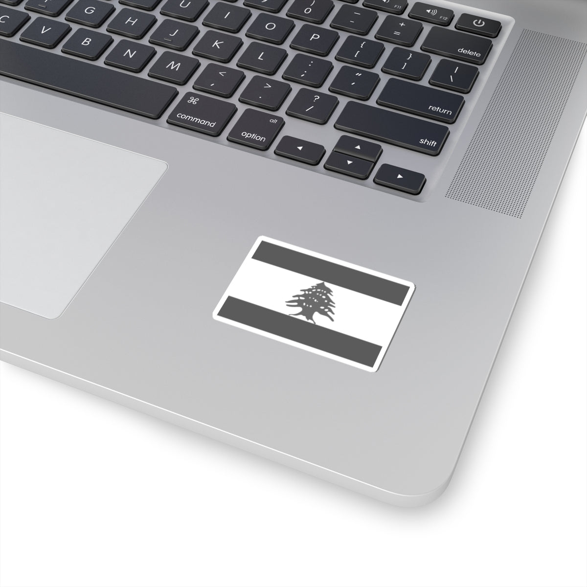 Flag of Lebanon - White (Lebanon) STICKER Vinyl Kiss-Cut Decal