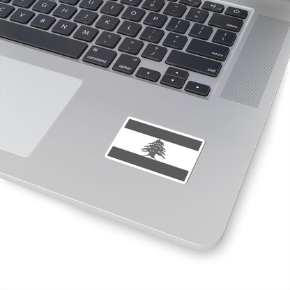Flag of Lebanon - White (Lebanon) STICKER Vinyl Kiss-Cut Decal