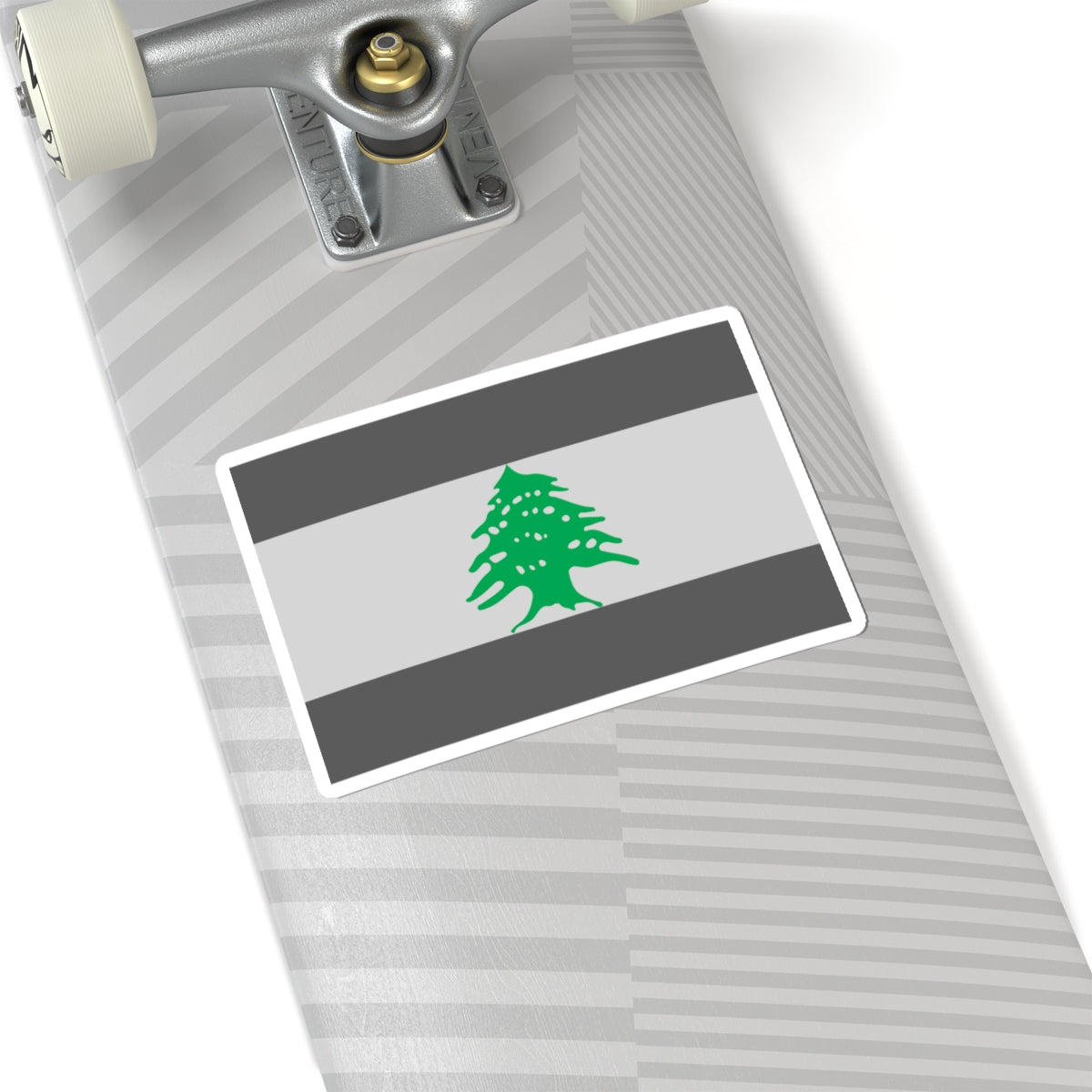 Flag of Lebanon - Cedar Tree (Lebanon) STICKER Vinyl Kiss-Cut Decal