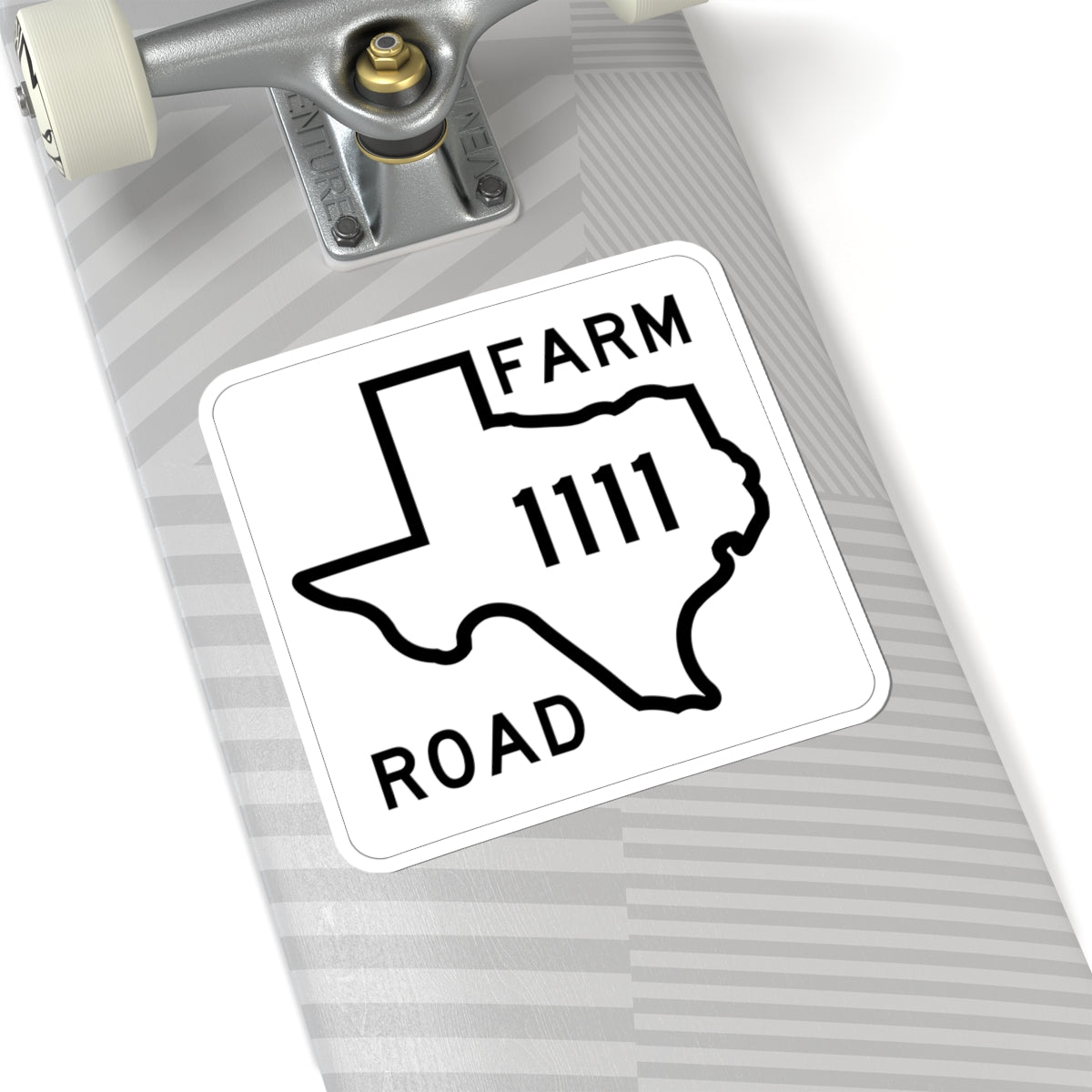 Texas FM 1111 1956 (Texas) (Road Sign) STICKER Vinyl Kiss-Cut Decal