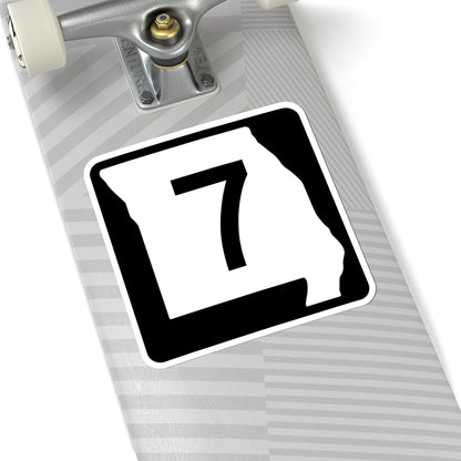 MO-7 (Missouri) (Road Sign) STICKER Vinyl Kiss-Cut Decal