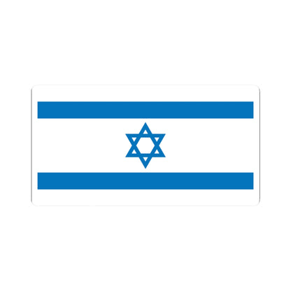 Flag of Israel Pale Blue 1-2 (Israel) STICKER Vinyl Kiss-Cut Decal