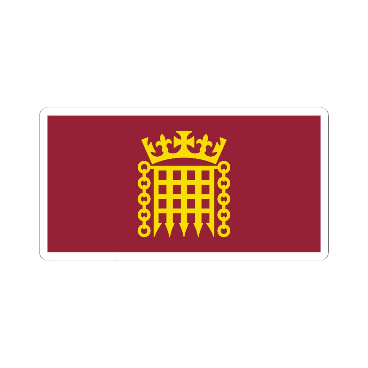Flag House of Lords (United Kingdom) STICKER Vinyl Kiss-Cut Decal