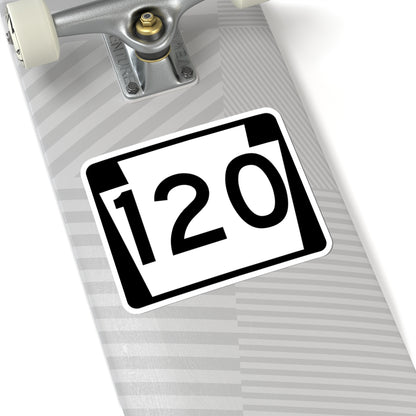 PA-120 (Pennsylvania) (Road Sign) STICKER Vinyl Kiss-Cut Decal