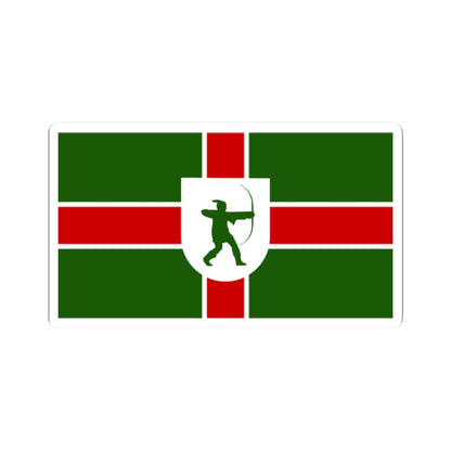 County Flag of Nottinghamshire (England) STICKER Vinyl Kiss-Cut Decal