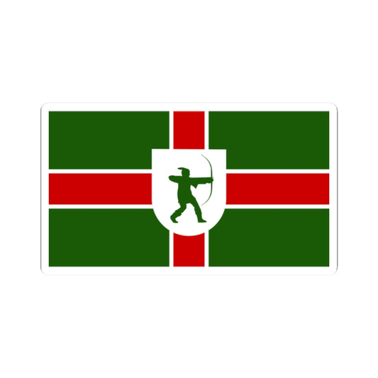 County Flag of Nottinghamshire (England) STICKER Vinyl Kiss-Cut Decal
