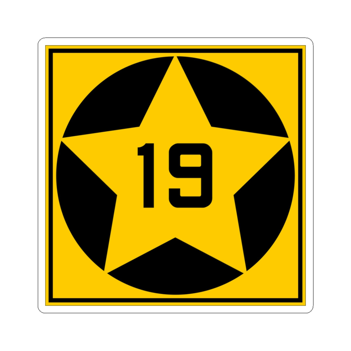 MN-19 1920 (Minnesota) (Road Sign) STICKER Vinyl Kiss-Cut Decal