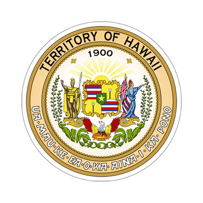 Seal of the Territory of Hawaii - STICKER Vinyl Kiss-Cut Decal