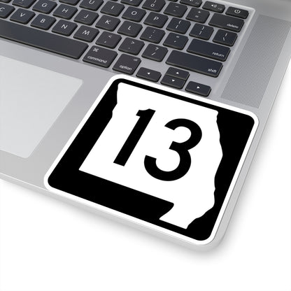 MO-13 (Missouri) (Road Sign) STICKER Vinyl Kiss-Cut Decal