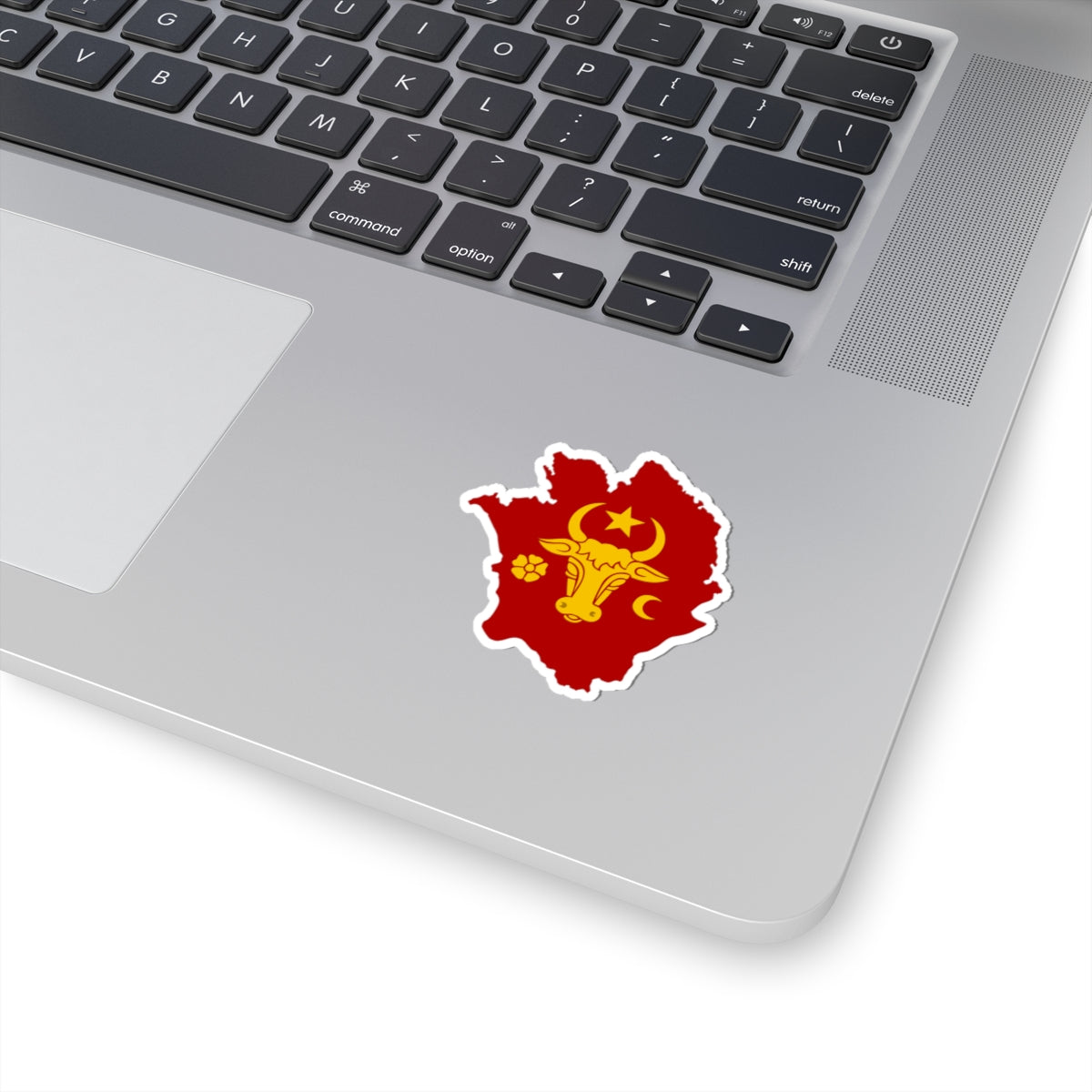 Flag-map of the Principality of Moldavia (Moldova) STICKER Vinyl Kiss-Cut Decal