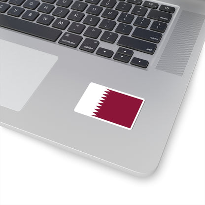 Flag of Qatar 3-2 (Qatar) STICKER Vinyl Kiss-Cut Decal