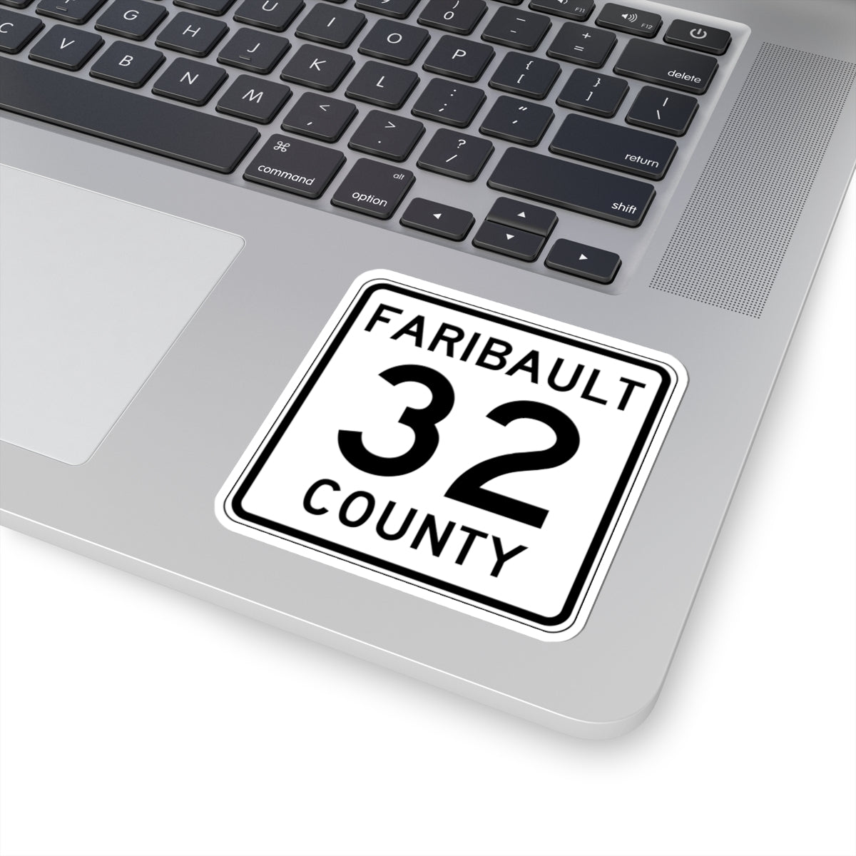 Faribault County Route 32 MN (Minnesota) (Road Sign) STICKER Vinyl Kiss-Cut Decal