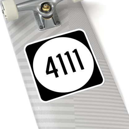 PR tertiary 4111 (Puerto Rico) (Road Sign) STICKER Vinyl Kiss-Cut Decal