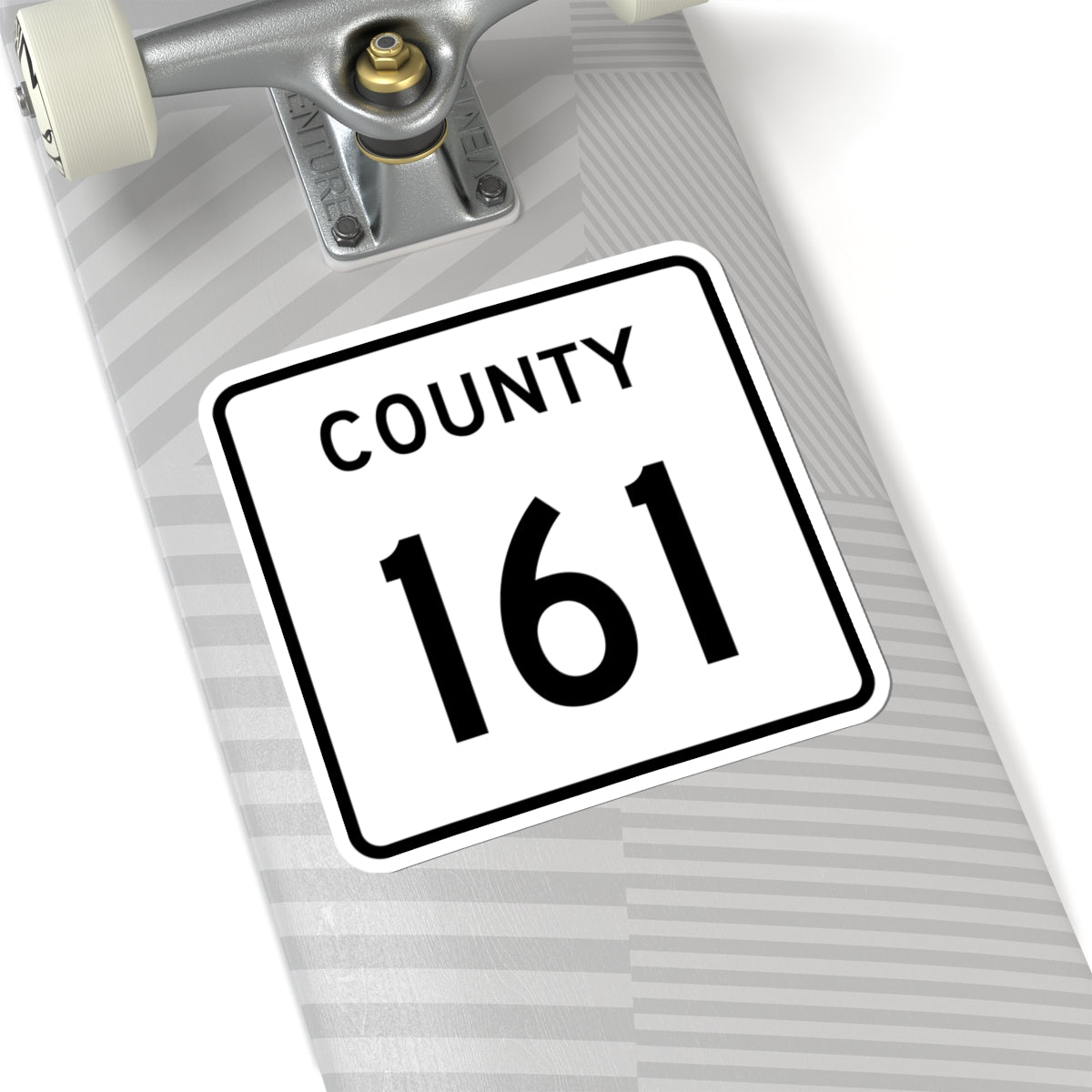 County 161 square (Minnesota) (Road Sign) STICKER Vinyl Kiss-Cut Decal