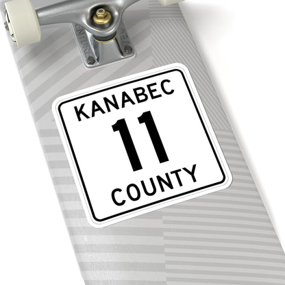 Kanabec County 11 MN (Minnesota) (Road Sign) STICKER Vinyl Kiss-Cut Decal