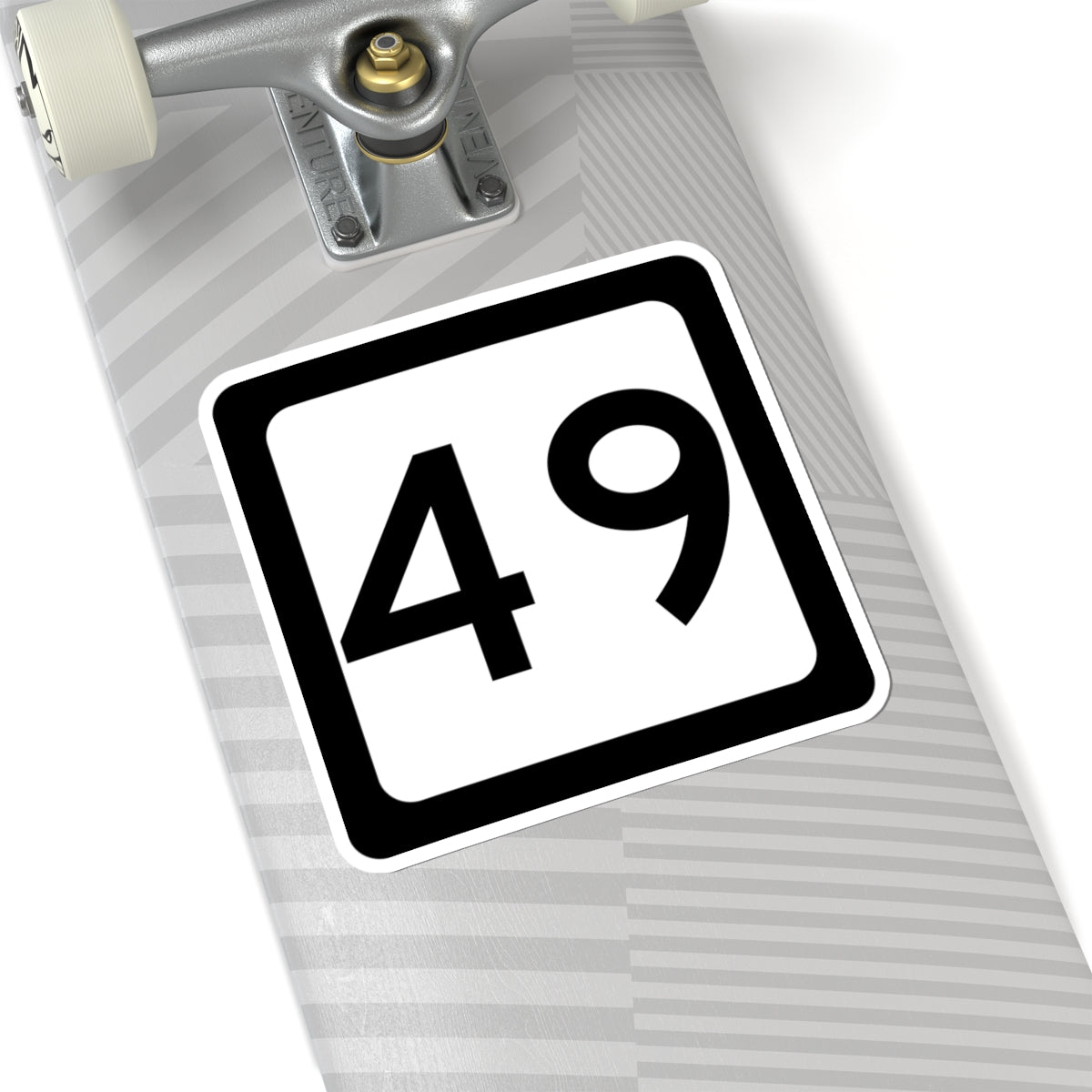 WV-49 (Virginia) (Road Sign) STICKER Vinyl Kiss-Cut Decal
