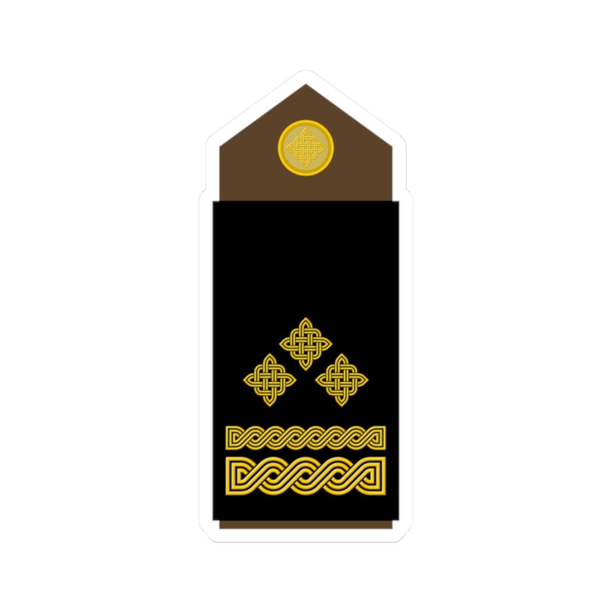 Army HRV OF 05 (Croatia) (Military Rank) STICKER Vinyl Kiss-Cut Decal