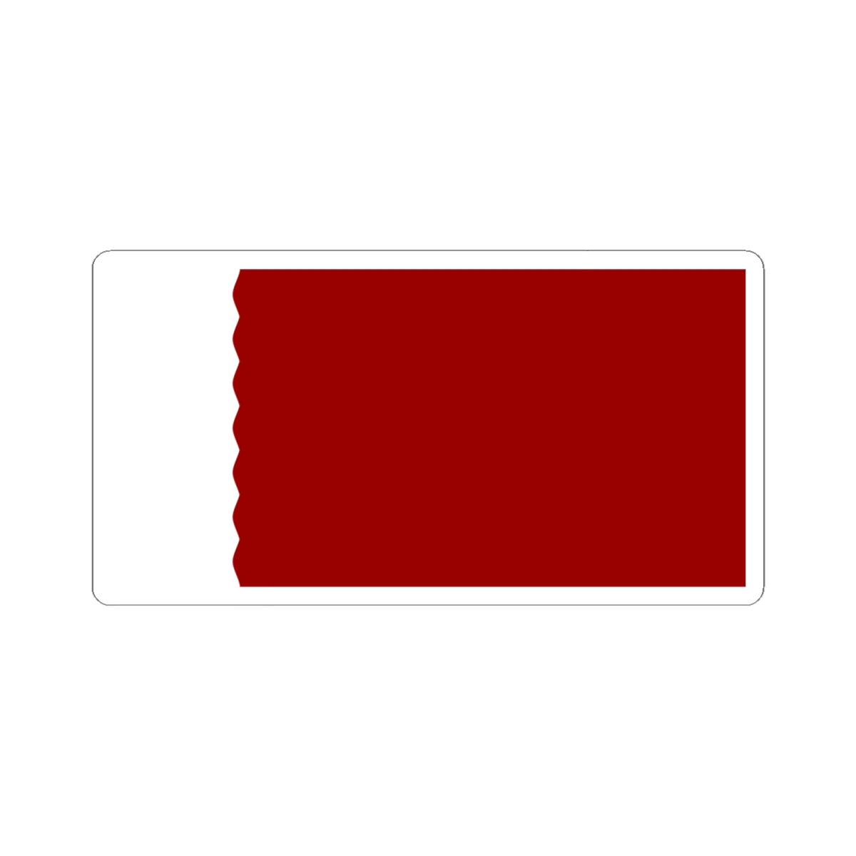 Flag of Qatar 1932-1936 (Qatar) STICKER Vinyl Kiss-Cut Decal
