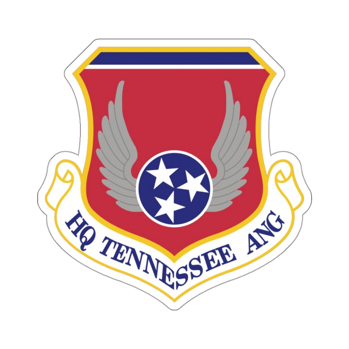 HQ Tennessee Air National Guard (U.S. Air Force) STICKER Vinyl Kiss-Cut Decal