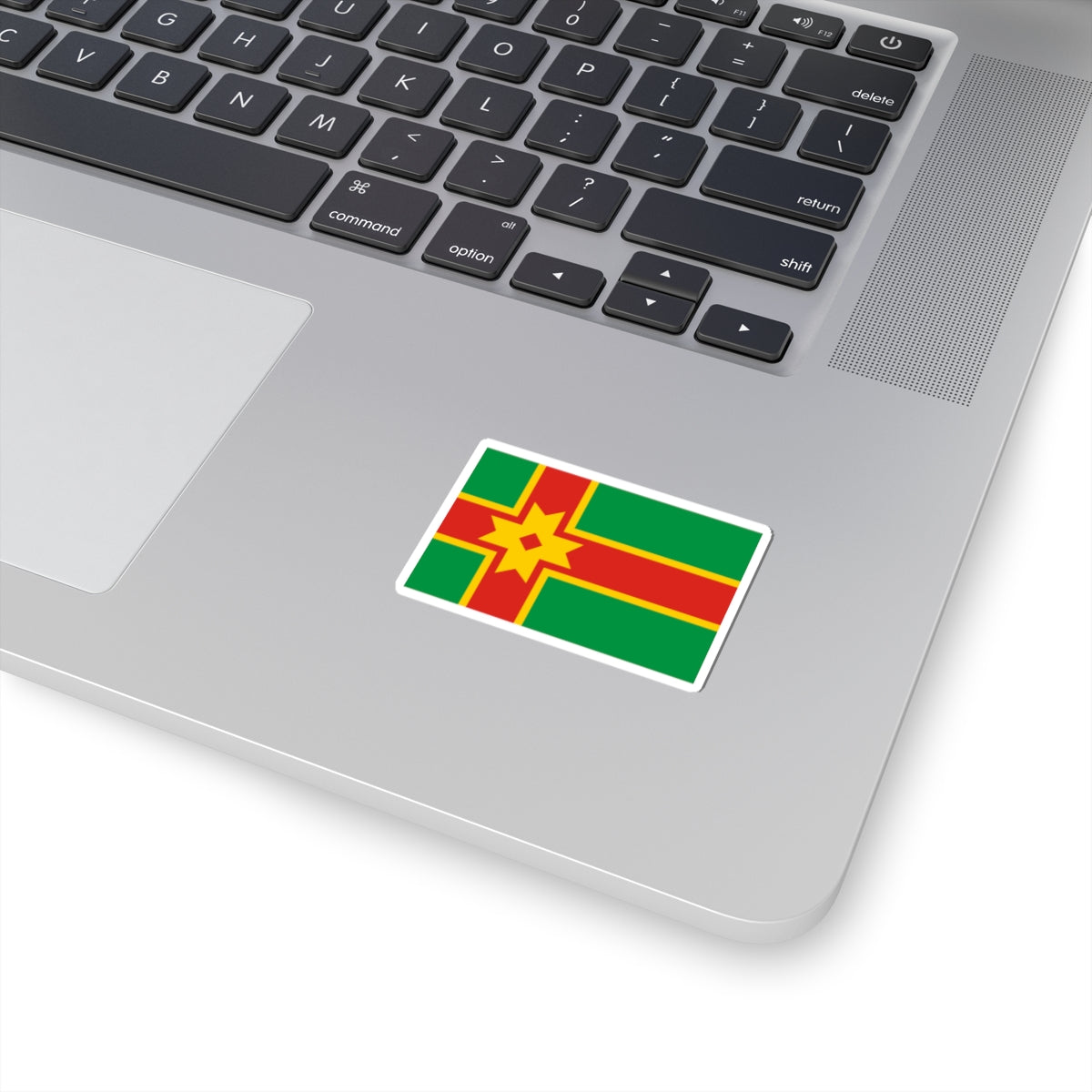 Flag of Likhoslavlsky rayon Tver oblast (Russia) STICKER Vinyl Kiss-Cut Decal