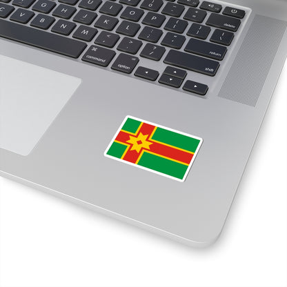 Flag of Likhoslavlsky rayon Tver oblast (Russia) STICKER Vinyl Kiss-Cut Decal