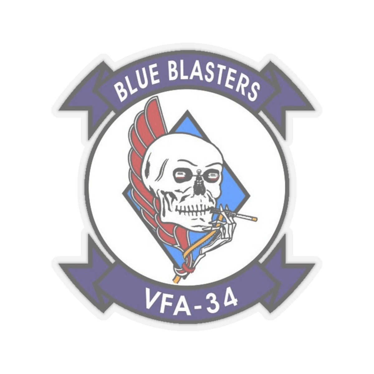 VFA 34 (U.S. Navy) STICKER Vinyl Kiss-Cut Decal