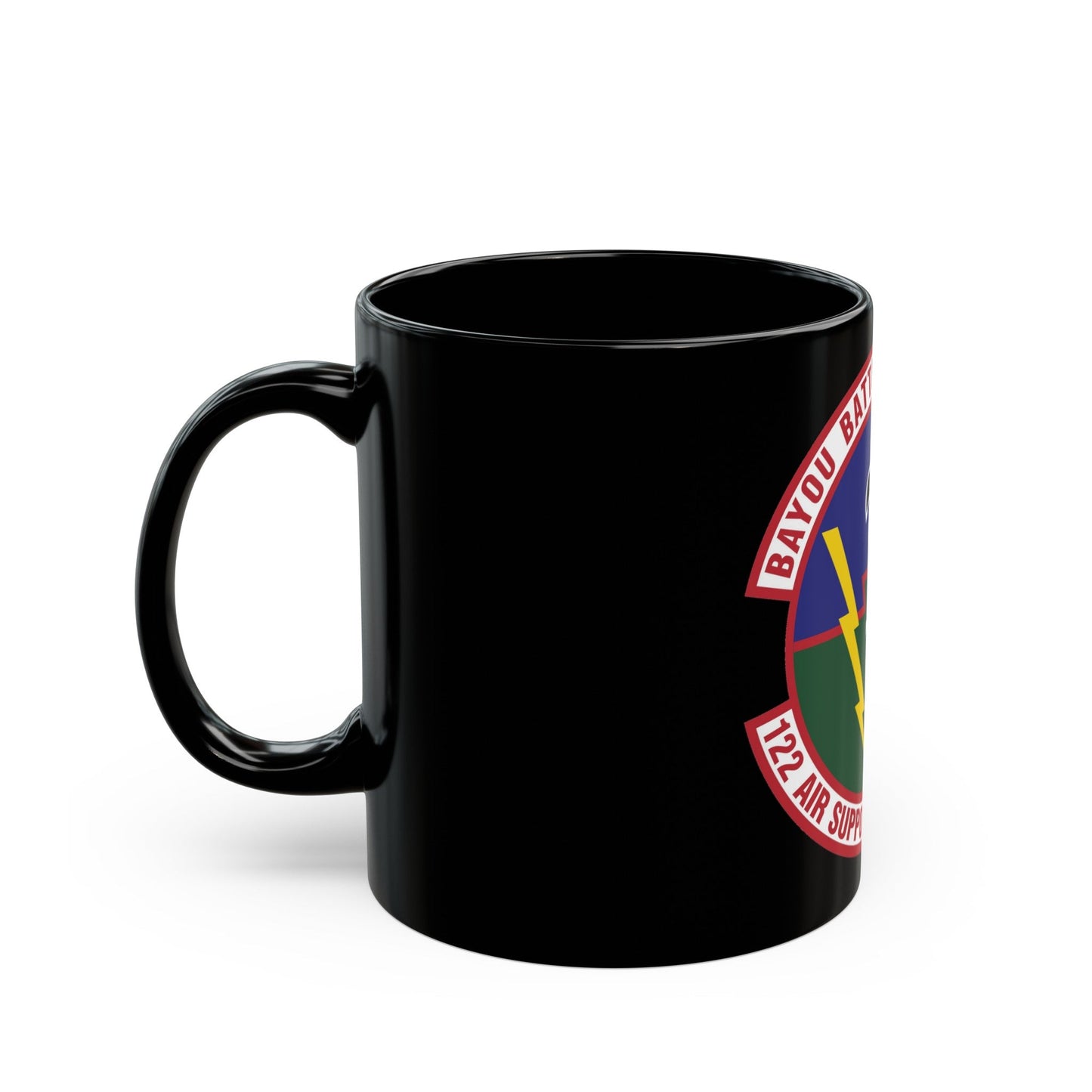122d Air Support Operations Squadron (U.S. Air Force) Black Coffee Mug-The Sticker Space