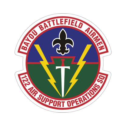 122d Air Support Operations Squadron (U.S. Air Force) STICKER Vinyl Die-Cut Decal-3 Inch-The Sticker Space