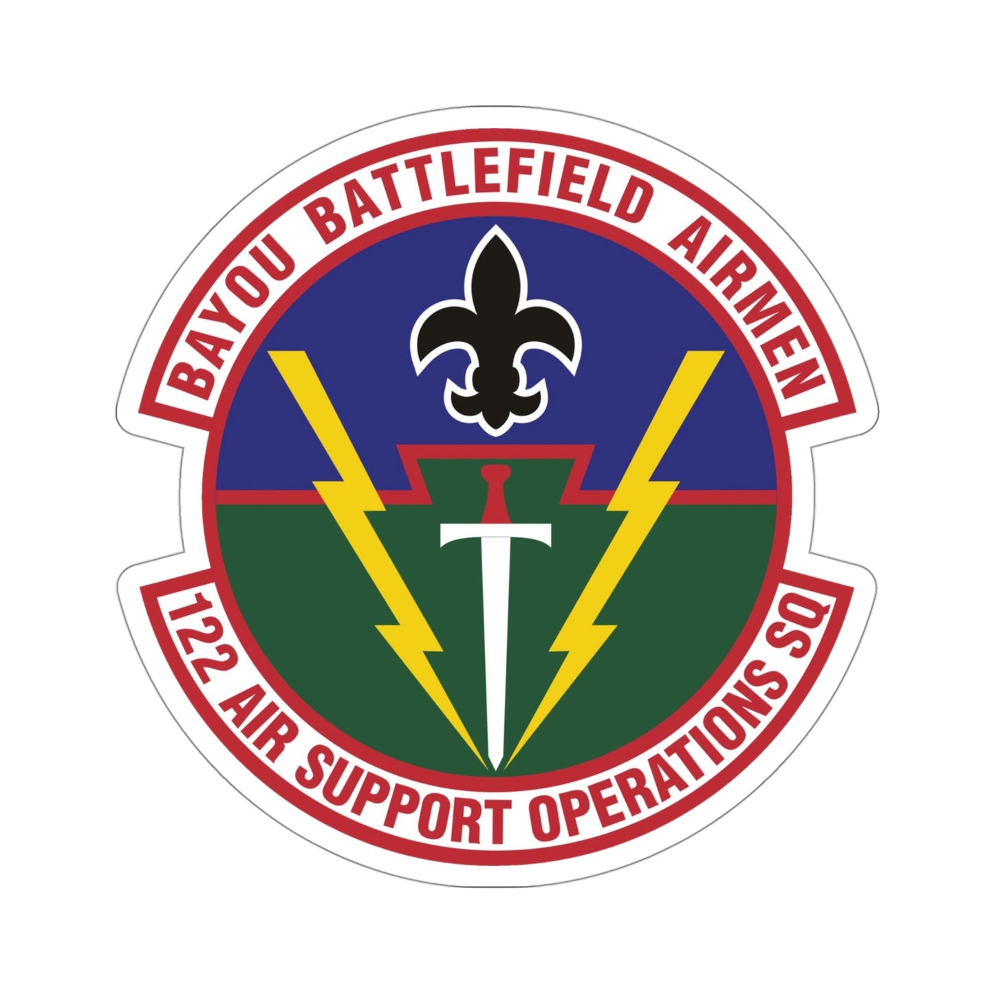 122d Air Support Operations Squadron (U.S. Air Force) STICKER Vinyl Die-Cut Decal-4 Inch-The Sticker Space