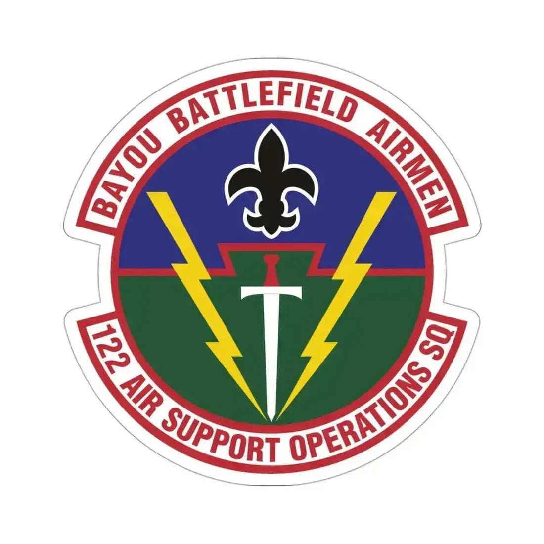 122d Air Support Operations Squadron (U.S. Air Force) STICKER Vinyl Die-Cut Decal 3 Inch - The Sticker Space